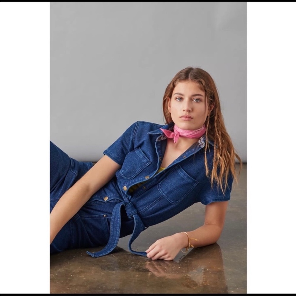 Anthropologie Pilcro Blue Jumpsuit - Picture 3 of 4